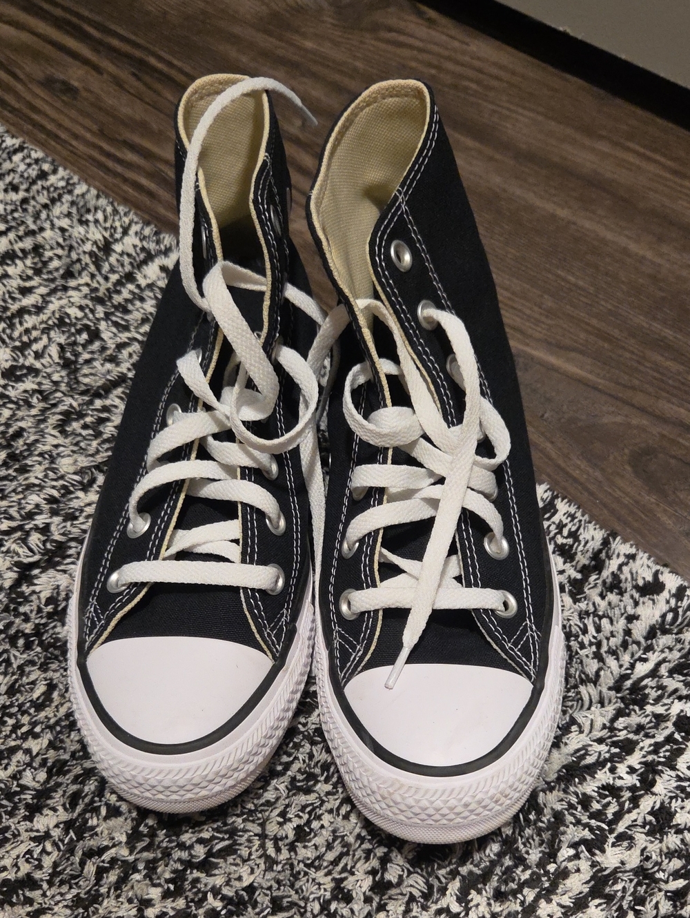 Converse Black and White Classic High-Top Sneakers